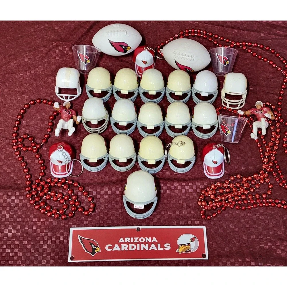 Arizona St. Louis Cardinals Mini NFL Football Helmet party Lot Of 28